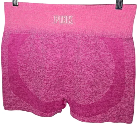 PINK Victoria's Secret Seamless High Waisted Compression Workout Shorts - Picture 2 of 2